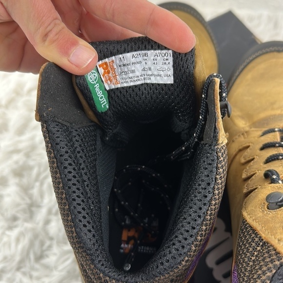 NIB Timberland Women's Reaxion Athletic Hiker Work NT WP Brown Purple - Picture 7 of 11